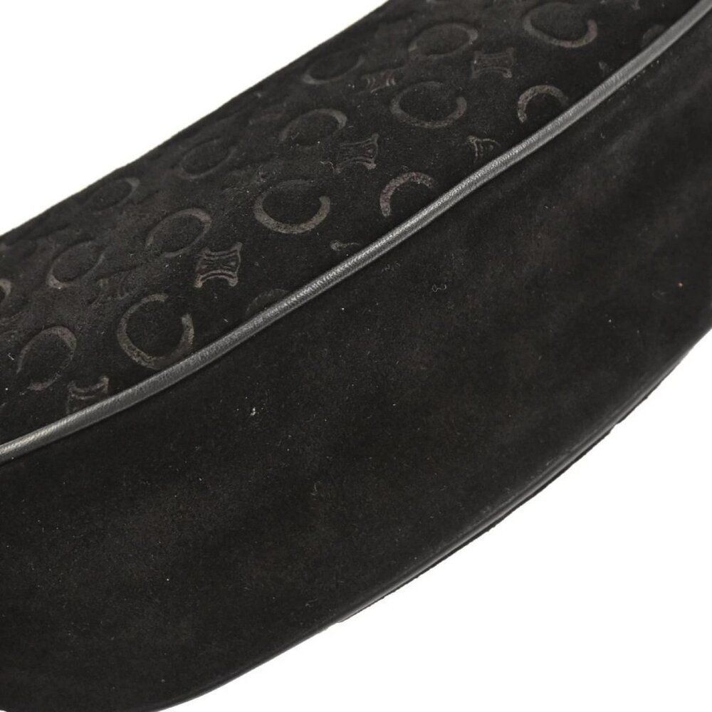 Celine Black Suede C Macadam Handbag - Picture 6 of 10